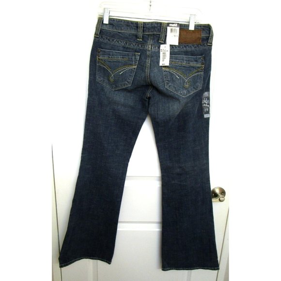 Mavi Kay Bellbottom Jeans 29/32 Vtg Bohemian Denim 60's Super Lowrise Flare NWT - Picture 3 of 8
